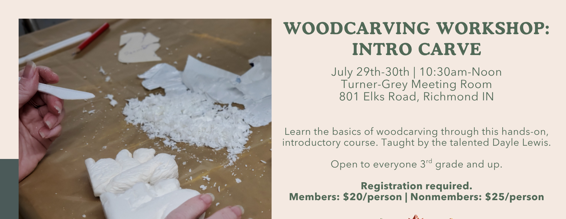 Woodcarving Workshop: Intro Carve